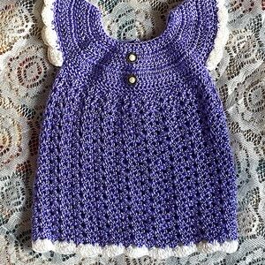 Crochet baby dress